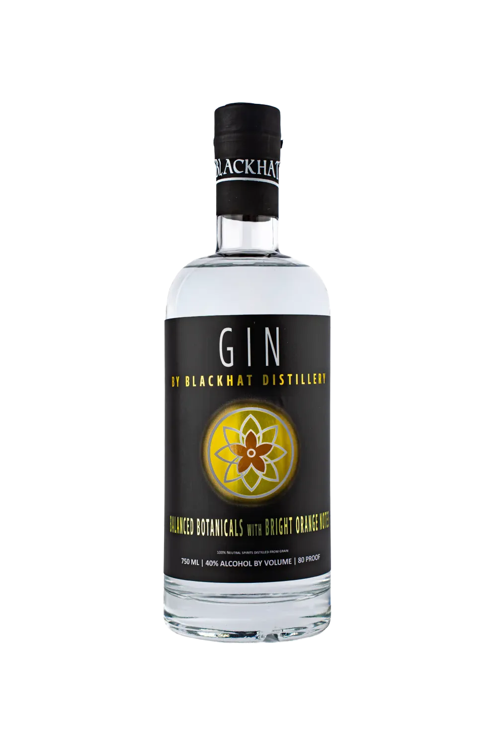 Blackhat Gin bottle