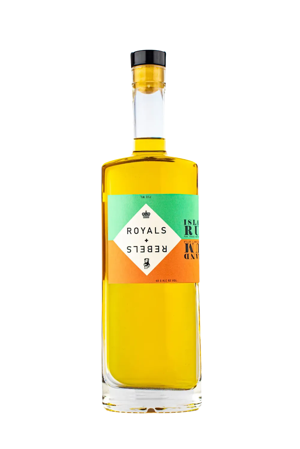 Royals + Rebels Island Rum bottle