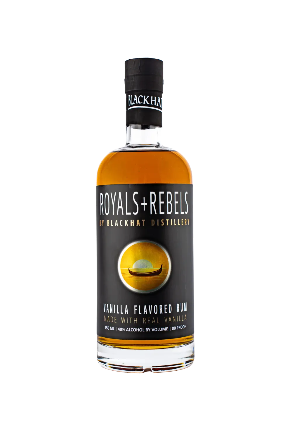Royals + Rebels Vanilla Rum bottle