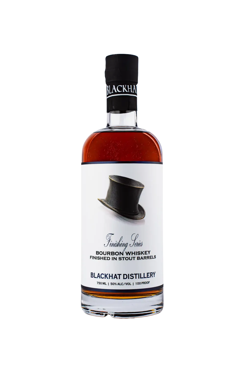 Blackhat Stout Bourbon bottle